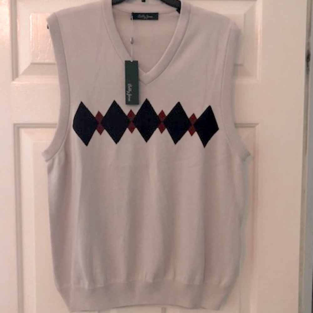 Bobby Jones Men's Golf Vest NWT L